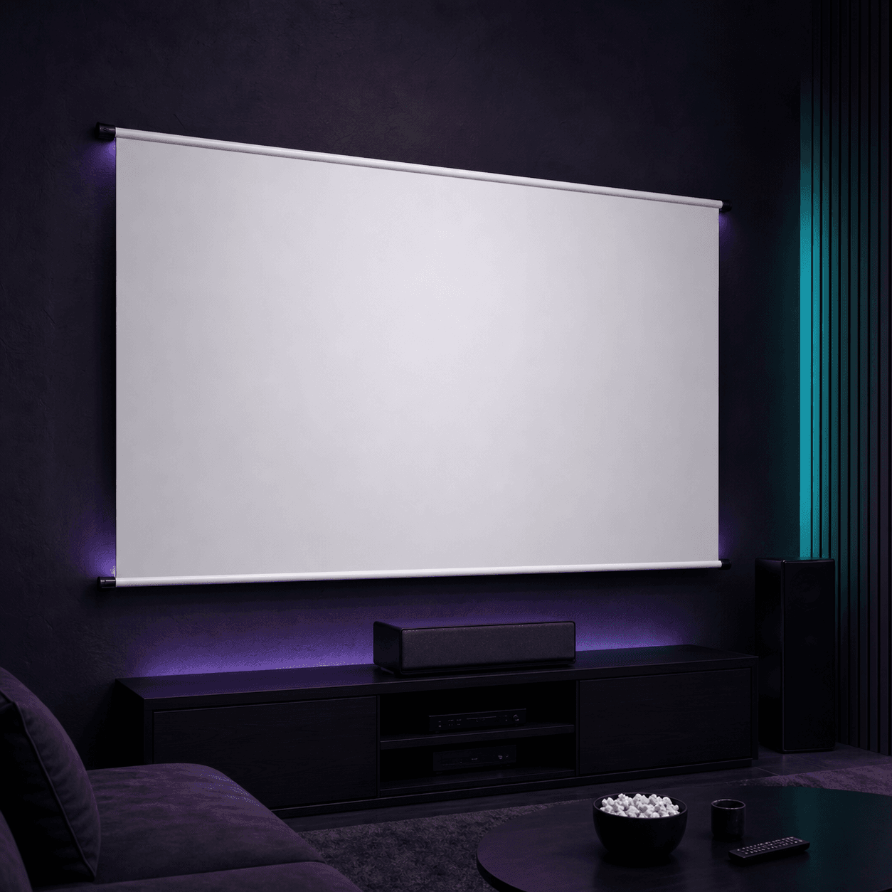 Portable Projector Screen 100" — A 100-inch picture that packs into a bag.