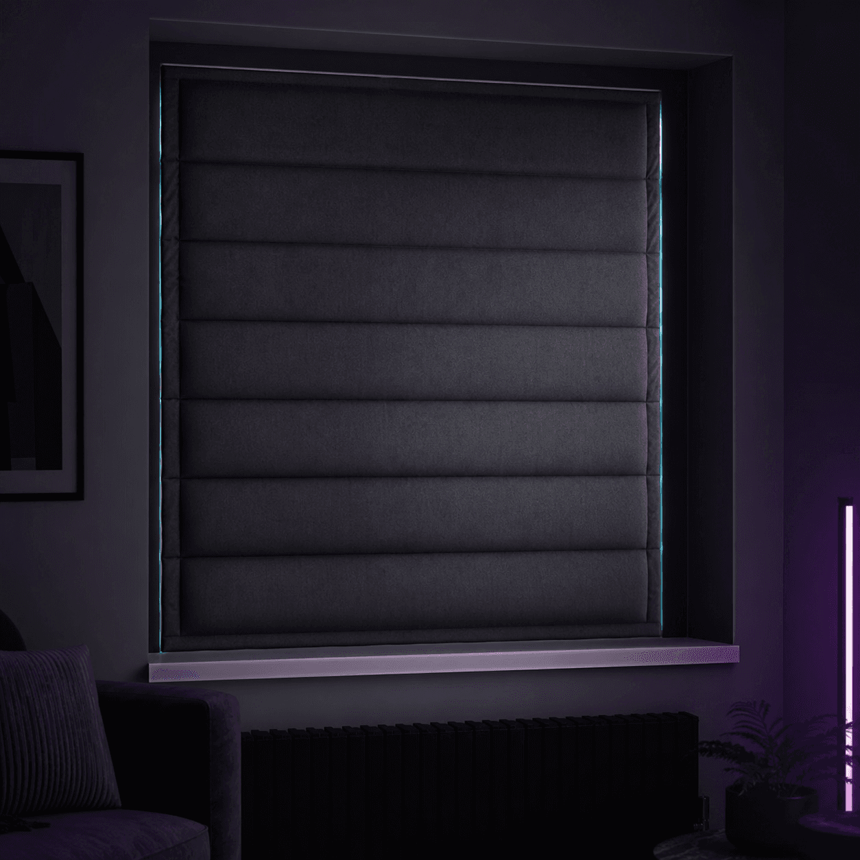 Window Acoustic Blind Panel — Kill glare and window slap.